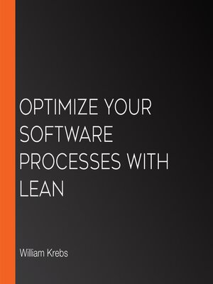 cover image of Optimize Your Software Processes with Lean
